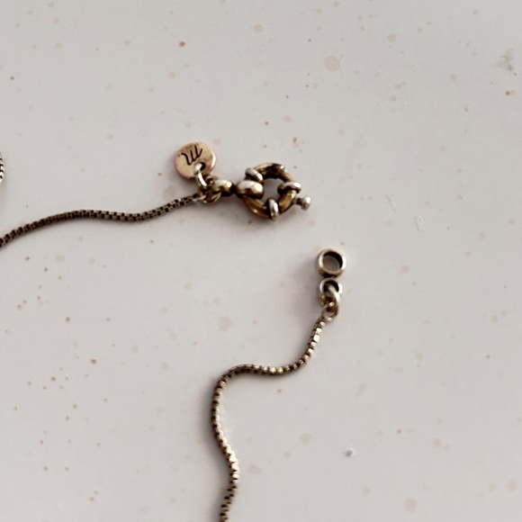 MADEWELL Arrowstack Vintage Chevron Layered Necklace Gold and Black Toned - Picture 8 of 11